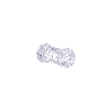 6 Gauge Clear Acrylic Glitter Saddle Plug