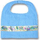 Blue Cuddle Bug Bib - Fully Reversible Bib for Babies & Toddlers
