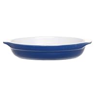 Emile Henry 8-1/2-Inch Oval Au Gratin Azure Blue