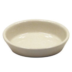 6 Ounce White Oval Straight Baking Dish (07-0737) Category: Bakeware