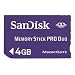 Sandisk 4GB Memory Stick PRO DUO (SDMSPD-4096, Static Pack)