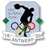 1920 Antwerp Olympics Five Rings Pin