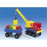 Eigenschaften Rossberg 23812 / Heros 23812 - Holz-Magnetkran mit Anhänger, 31cm