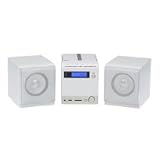 Genie Mini - Hifi - Soundsystem / CD-Player / Stereoanlage CDR-296 wei inkl. Fernbedienung