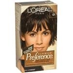 L'Oreal Preference Hair Color, Dark Ash Brown #4A - 1Ea