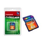 Transcend - Flash memory card - 4 GB - 133x - SD