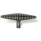 88 x 19mm Antique Pewter Finish Allegra One Stem Pull