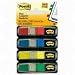 Post-it Small Flags in Dispensers, Four Colors, 35 per Color, 4 Dispensers per Pack (683-4 )