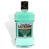 Listerine Antiseptic Mouthwash, Fresh Burst, 1-Liter Bottles (Pack of 3)