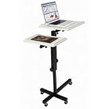 Review Stacks and Stacks  / Split-Level Laptop Desk and Presentation Cart (Ivory/Black) (42