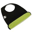 Neoprene Tidy Baby Bib - Black/Green