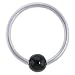 16 Gauge BCR HEMATITE Captive Ring 7/16 4mm