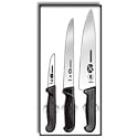 Victorinox Cutlery 3-Piece Chef's Set, Black Fibrox Handles