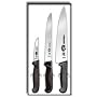 Victorinox Cutlery 3-Piece Chef's Set, Black Fibrox Handles