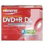 Memorex 8.5GB Double Layer DVD+R W/Jewel Case 1PK
