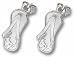 Houston Texans 5/8" Horn Logo Flip Flop Post Earrings - Sterling Silver Jewelry