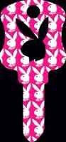 Playboy Crystal Pink Schlage SC1 House Key