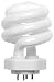 20 watt 120 volt Dimmable 2,700K SpringLamp Compact Fluorescent Replacement TCP Light Bulb
