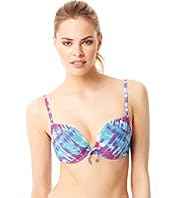 Tie Dye Underwired Push-Up Bikini Top