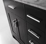 36 Inch Single Sink Bathoom Vanity with Bianco Carrera Marble
