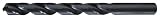 Cleveland 2001 Style High Speed Steel Jobbers' Drill Bit, Black Oxide, Round Shank, 118 Degree Conventional Point, #61 (Pack of 10)