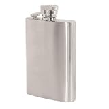 3 1/2 oz. Hip Flask with Brushed Finish