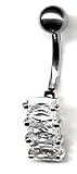 Belly Button Ring Navel Channel Body Jewelry 14 Gauge 218UxfNf7eL. SL160 Belly Button Ring Navel Channel Body Jewelry 14 Gauge