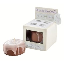 Candle Bun in the Oven Scented (6 sets of 4 per order) Baby Favors