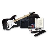 Silvertone  SS10 PAK BK Silvertone SS10 Citation Guitar & Amp Package, Liquid Black