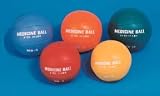 Synthetic Leather Medicine Ball - Red, 4-5 lb - Equipment