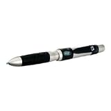 Avery(R) Tripleclick(TM) Multipurpose Writing Instrument, 0.5 mm Pencil, Medium Point 0.7 mm Pen, Stylus, Black/Siver Barrel, Black Ink