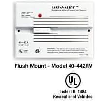 MTI Industries 40-442A-WT 12-V Flush Mount LP Gas Detector