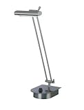 Lite Source LS-2345PS Helios Contemporary / Modern Chrome 20 Light Desk Lamp