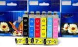 6PK Replacement Epson T082(B/C/M/Y/LC/LM) Ink Cartridge Set For Epson Stylus Photo R290 R390 RX590 RX610 RX690 1410. Shelf Life: 24 months. High quality!
