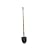 Union Tools ToughBuilt Long-Handled Square Point Digging Shovel with Fiberglass Handle #45037
