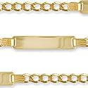 Jewelco London 9ct Solid gold children's Curb ID Bracelet ( 2g )