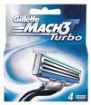 Gillette MACH3 Turbo Refills - 4 Cartridges