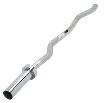 TKO Crome Tri-Grip Olympic Weight Plate Curl Bar - 60