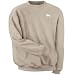 Sueded German Shepherd White Fleece Sweatshirt