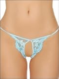IMAGE OF Lickety Split! Crotchless Panty, ONE SIZE, BABY BLUE