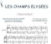 Partition : Champs-Elys�es - Piano et paroles