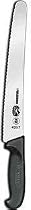 Victorinox 10-1/4-Inch Wavy Bread Knife, Black Fibrox Handle