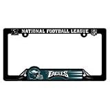 Philadelphia Eagles Black Plastic License Plate Frame 
