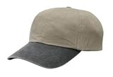 Port & Company - 2-Tone Pigment Dyed Cap Khaki/Black-OSFA