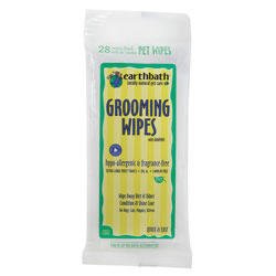 Earthbath Hypo-Allergenic Fragrance Grooming Wipes for Cats & Dogs- 28-count travel pack