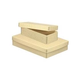 Lineco Archival 13x19 Print Storage Box, Drop Front Design, 13.5 x 19.5 x 3, Exterior Color: Tan, Short Lid