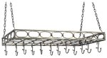 Review Old Dutch International 105PW / Old Dutch International 36 Inch x 17¾ Inch x 3¾ Inch Antique Pewter Rect Pot Rack with 16 Hooks, RM