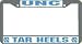 North Carolina Tar Heels Chrome License Plate Frame - SET OF 6 - Sports Merchandise