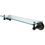Elements of Design EBA4819ORB Metropolitan Glass Shelf, Oil Rubbed Bronze