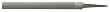 Nicholson 21857N 8-Inch Half Round Bastard File without handle